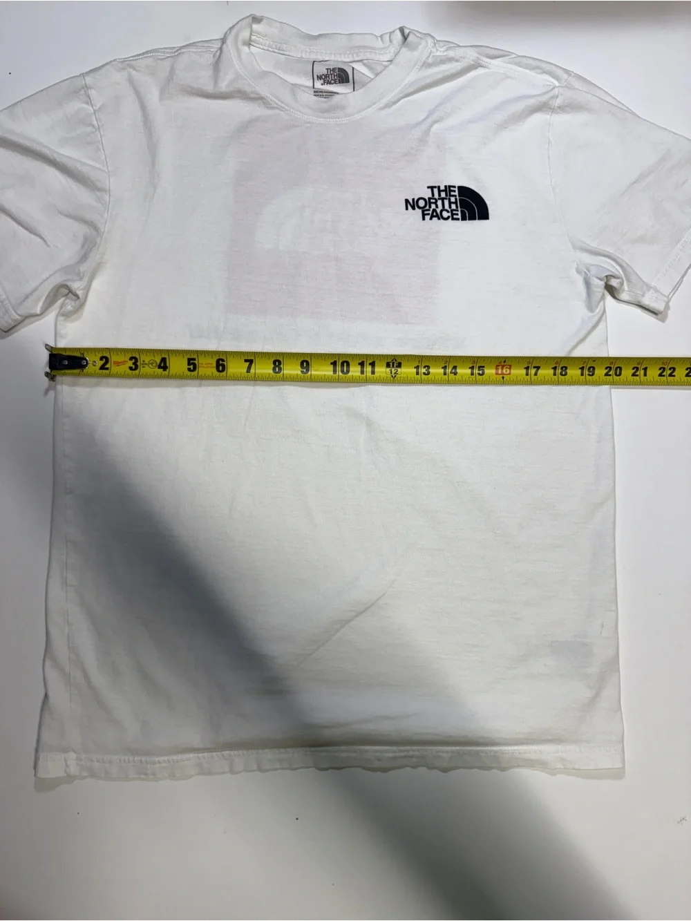 The North Face White Tee with Black Logo